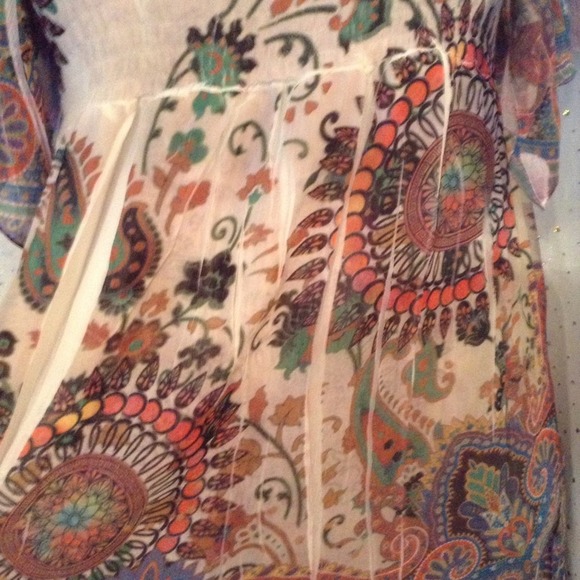 UNITY WEAR Boho Babydoll Sublimation Top Medium - Picture 3 of 4